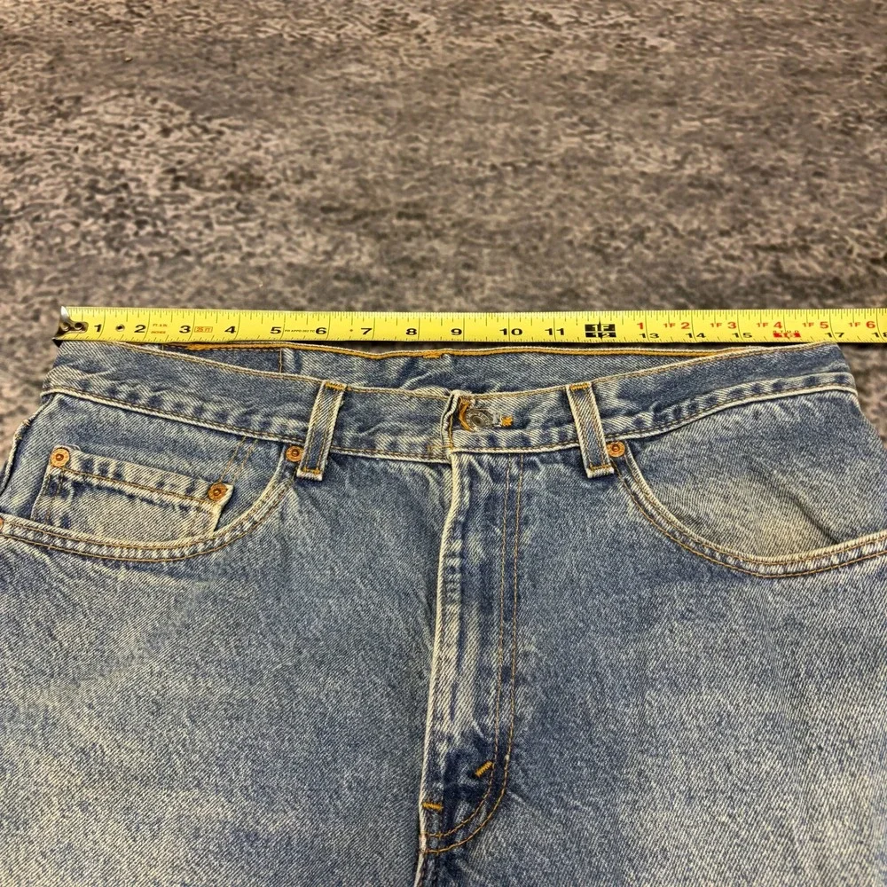 Vintage 90s Levi's 550 Jeans Relaxed Fit Mens 34x31 Blue Straight Leg Denim